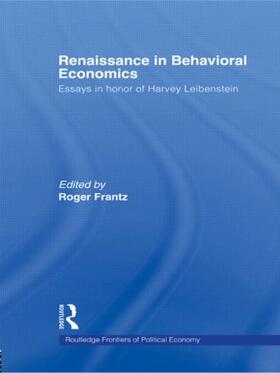 Frantz | Renaissance in Behavioral Economics | Buch | 978-0-415-54785-7 | sack.de