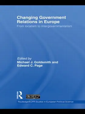 Goldsmith / Page |  Changing Government Relations in Europe | Buch |  Sack Fachmedien
