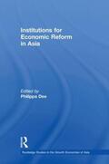Dee |  Institutions for Economic Reform in Asia | Buch |  Sack Fachmedien