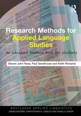 Richards / Ross / Seedhouse |  Research Methods for Applied Language Studies | Buch |  Sack Fachmedien