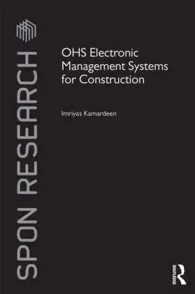 Kamardeen |  OHS Electronic Management Systems for Construction | Buch |  Sack Fachmedien
