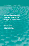 Plant / Taylor-Gooby / Lesser |  Political Philosophy and Social Welfare | Buch |  Sack Fachmedien