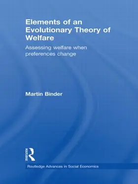 Binder |  Elements of an Evolutionary Theory of Welfare | Buch |  Sack Fachmedien