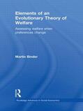Binder |  Elements of an Evolutionary Theory of Welfare | Buch |  Sack Fachmedien