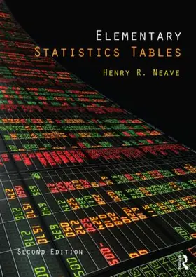 Neave | Elementary Statistics Tables | Buch | 978-0-415-56347-5 | sack.de