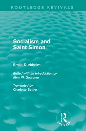 Durkheim |  Socialism and Saint-Simon | Buch |  Sack Fachmedien