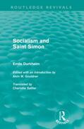 Durkheim |  Socialism and Saint-Simon | Buch |  Sack Fachmedien