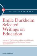 Durkheim |  The Evolution of Educational Thought | Buch |  Sack Fachmedien