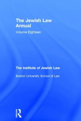 Lifshitz |  The Jewish Law Annual Volume 18 | Buch |  Sack Fachmedien