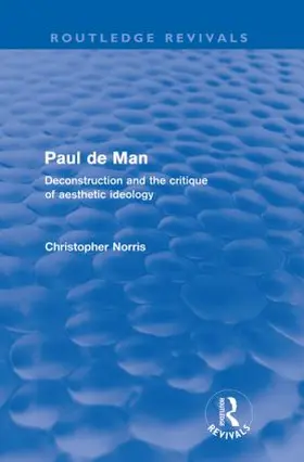 Norris | Paul de Man | Buch | 978-0-415-57930-8 | sack.de