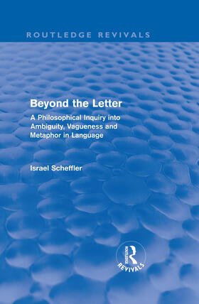 Scheffler | Beyond the Letter | Buch | 978-0-415-58111-0 | sack.de