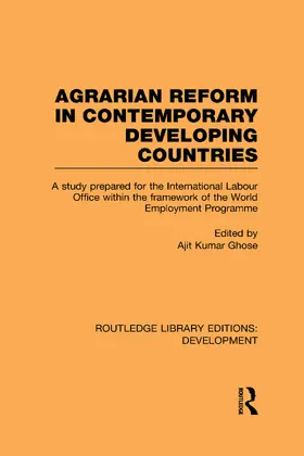 Ghose |  Agrarian Reform in Contemporary Developing Countries | Buch |  Sack Fachmedien