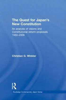 Winkler |  The Quest for Japan's New Constitution | Buch |  Sack Fachmedien