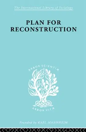 Hutt |  Plan for Reconstruction | Buch |  Sack Fachmedien