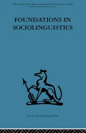 Hymes |  Foundations in Sociolinguistics | Buch |  Sack Fachmedien