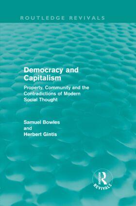 Bowles / Gintis | Democracy and Capitalism (Routledge Revivals) | Buch | 978-0-415-60881-7 | sack.de