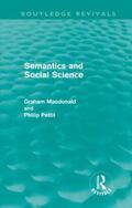 MacDonald / Pettit |  Semantics and Social Science | Buch |  Sack Fachmedien