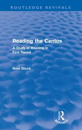 Stock | Reading the Cantos | Buch | 978-0-415-60980-7 | sack.de