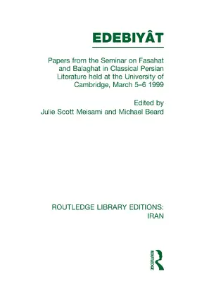 MEISAMI / Beard |  Papers from the Seminar on Fasahat and Balaghat in Classical Persian Literature (RLE Iran B) | Buch |  Sack Fachmedien