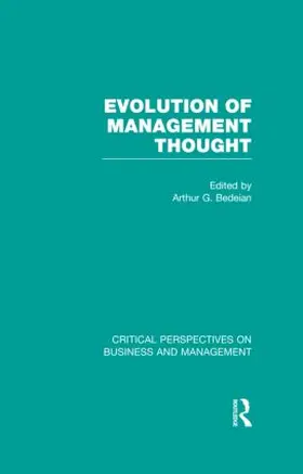 Bedeian |  Evolution of Management Thought | Buch |  Sack Fachmedien