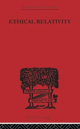 Westermarck |  Ethical Relativity | Buch |  Sack Fachmedien