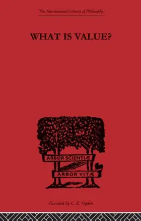 Hall | What is Value? | Buch | 978-0-415-61430-6 | www.sack.de