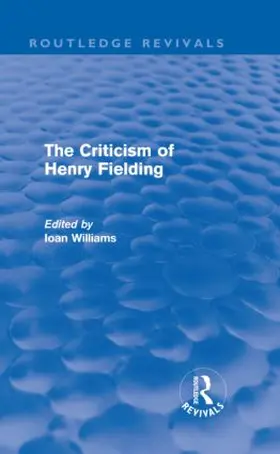 Williams | The Criticism of Henry Fielding | Buch | 978-0-415-61614-0 | www.sack.de