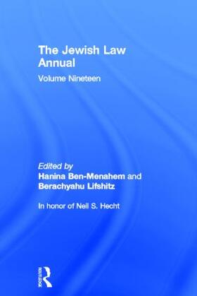 Lifshitz / Ben-Menahem | The Jewish Law Annual Volume 19 | Buch | 978-0-415-61958-5 | sack.de
