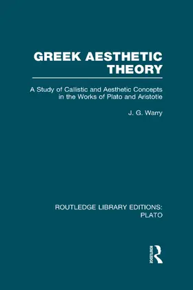 Warry |  Greek Aesthetic Theory (RLE: Plato) | Buch |  Sack Fachmedien