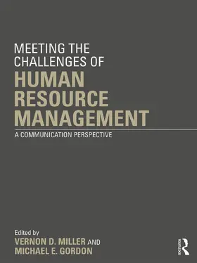Miller / Gordon |  Meeting the Challenge of Human Resource Management | Buch |  Sack Fachmedien