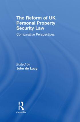 de Lacy | The Reform of UK Personal Property Security Law | Buch | 978-0-415-63154-9 | sack.de