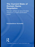Komaitis |  The Current State of Domain Name Regulation | Buch |  Sack Fachmedien