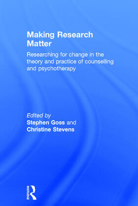 Goss / Stevens | Making Research Matter | Buch | 978-0-415-63662-9 | sack.de