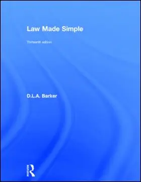 Barker |  Law Made Simple | Buch |  Sack Fachmedien