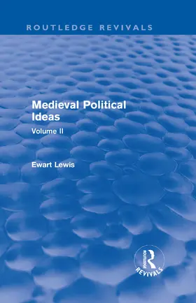 Lewis |  Medieval Political Ideas | Buch |  Sack Fachmedien