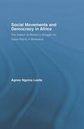 Leslie |  Social Movements and Democracy in Africa | Buch |  Sack Fachmedien