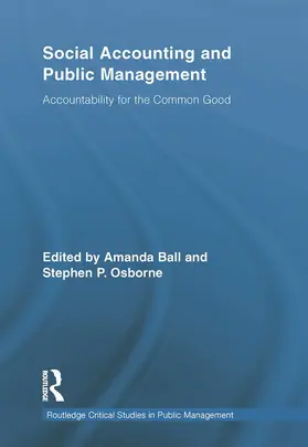 Osborne / Ball |  Social Accounting and Public Management | Buch |  Sack Fachmedien