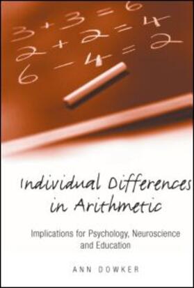 Dowker | Individual Differences in Arithmetic | Buch | 978-0-415-65512-5 | sack.de