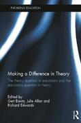 Biesta / Allan / Edwards |  Making a Difference in Theory | Buch |  Sack Fachmedien