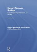 Bamberger / Biron / Meshoulam |  Human Resource Strategy | Buch |  Sack Fachmedien
