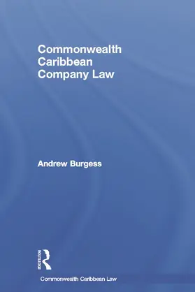 Burgess |  Commonwealth Caribbean Company Law | Buch |  Sack Fachmedien
