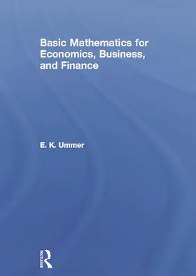 Ummer |  Basic Mathematics for Economics, Business and Finance | Buch |  Sack Fachmedien