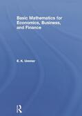 Ummer |  Basic Mathematics for Economics, Business and Finance | Buch |  Sack Fachmedien