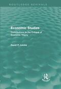Levine |  Economic Studies (Routledge Revivals) | Buch |  Sack Fachmedien