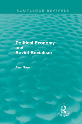 Nove |  Political Economy and Soviet Socialism | Buch |  Sack Fachmedien