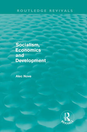 Nove |  Socialism, Economics and Development | Buch |  Sack Fachmedien