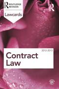 Routledge |  Contract Lawcards 2012-2013 | Buch |  Sack Fachmedien