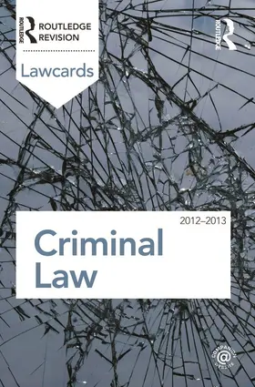 Routledge |  Criminal Lawcards 2012-2013 | Buch |  Sack Fachmedien