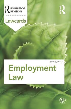Routledge | Employment Lawcards 2012-2013 | Buch | 978-0-415-68334-0 | sack.de