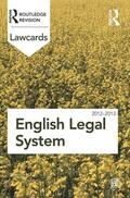 Routledge |  English Legal System | Buch |  Sack Fachmedien